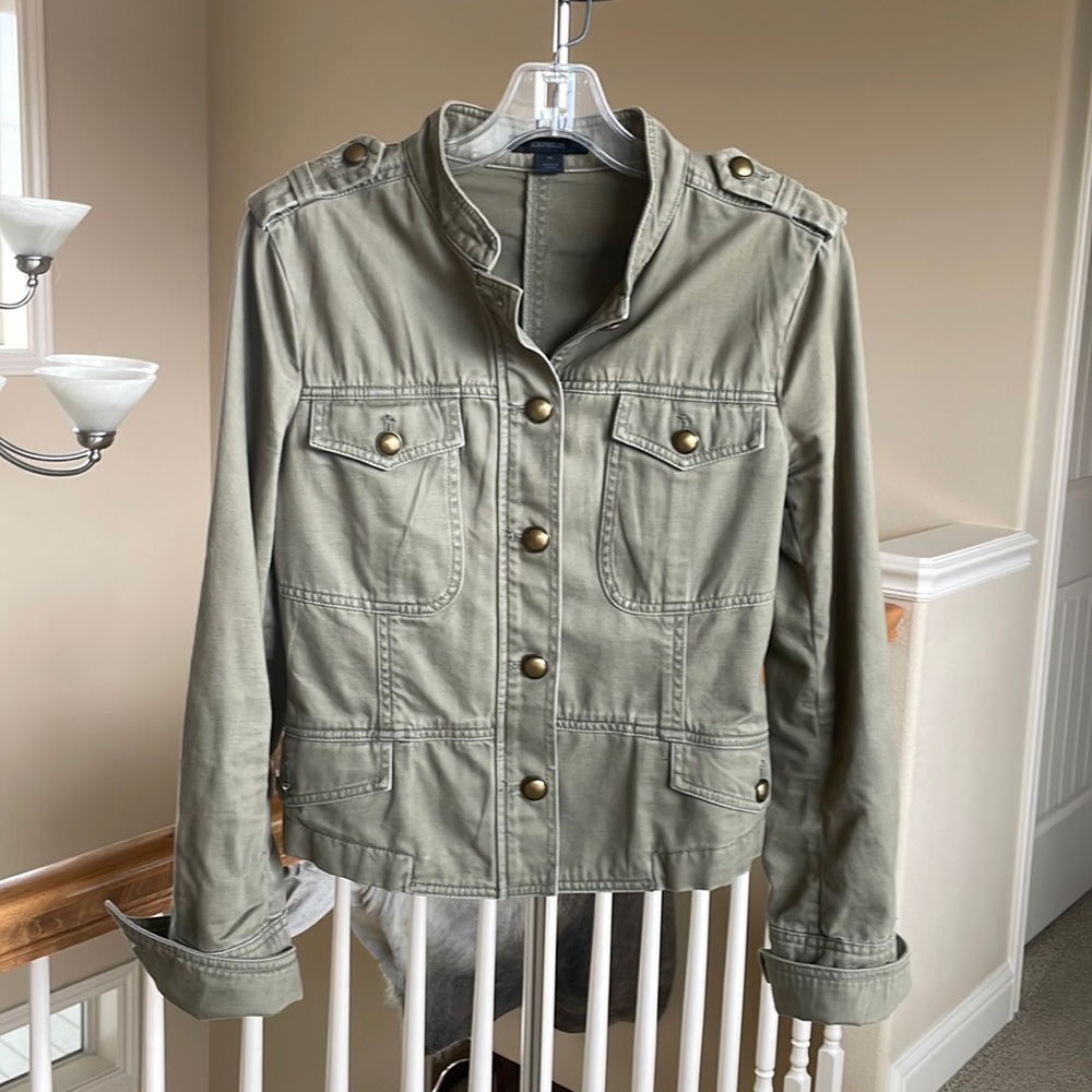 Express military style bomber jacket